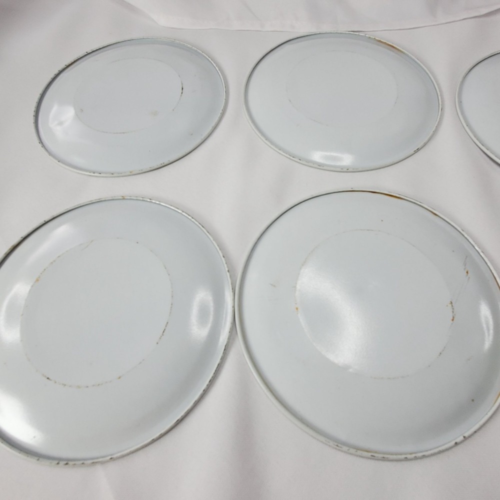VTG Holly Hobbie Friends 70s Litho Metal Play Tea Set Plates Pretend Doll Lot 12 - Picture 16 of 16